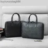Briefcase Handbag Designer Bag for Men Bvs Bottigas with Logo School Bag Office Business Tote Bag Handbag Genuine Calfskin Soft Leather 37cm*27cm*5cm Ysh