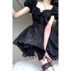 Casual Dresses 2023 Summer Full Dress Princess Women Courtly Style Advanced Fairy Slim Birthday Fashion Design Pretty