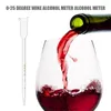 Transparent Wine Alcohol Meter Fruit Concentration 25 Degree 13 1.5 0.3cm