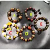 Strand Sardonyx Agate Bracelet Six Words Mantra Tibet Beads