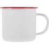 Dinnerware Sets Small Enamel Tea Cup With Handle Household Smooth Rim Water Mug Drinking