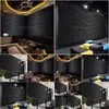 Bakgrundsbilder 3D Black Metal Circuit Board Industrial Wall Paper Technology Company Decor Mural E-Sports Hall Internet Bar KTV Wallpape DHZH8