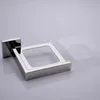 Soap Dishes Soap Holder Single Layer Soap Storage Rack with Glass Box Wall Mounted Soap Dish 304 Stainless Steel Bathroom Shelf Toilet Tools 231024