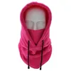 Masque de Ski polaire coupe-vent d'hiver pour hommes et femmes, Style cagoule, couverture chaude pour le visage et le cou, chapeau, écharpe, 12 couleurs, vente en gros