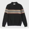 Men's POLP shirt Bby Casual sweater Men Sweater Tb Stripe Knitwear Burb Designer Pullover Shirts Men's Knitted Sweatshirt