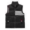 2024 Autumn/winter Vest Down Jacket for Men and Women with Four Bars Warmth Casual Wear Couple Tank Top Horse Stand Collar