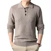 Maglioni da uomo Inverno Maglione con risvolto Uomo Caldo Moda Casual Pullover in maglia Uomo Coreano Maglione a maniche lunghe allentato Uomo Maglione Vestiti S-3XL231023