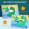 Ander speelgoed 10st Kids 3D EVA Foam Stickers Cartoon Dinosaurus Dier Puzzelspel DIY Art Craft Tekenspeelgoed Educatief speelgoed voor kinderen GiftL231024