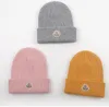 Mens designer Beanie beanie d'oca cappello da donna inverno marchio di lusso caldo casual attivo tinto in filo lavorato a maglia donna cappelli di lana berretto con teschio per donna uomo berretti casquette