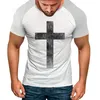 Heren T-shirts Comfort Trui Heren Zomer Mode Casual Fasten 3D Digital Printing Shirt Raglanmouwen Ondoorzichtig Voor Mannen Big Tall