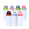 12 Unzen klassische doppelwandige isolierte Vakuum-Edelstahl-Wasserflaschen Trinkbecher für Kinderbecher mit aufklappbaren Trinkdeckeln FY5286 1013