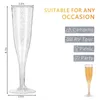 Tek kullanımlık bardak pistler 6pcs goblet şampanya gözlükleri doğum günü duş partileri için parti şarabı düğün bahçesi