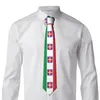 Papillon Cravatta da uomo Slim Skinny Bandiera dell'Italia Stampa cravatta Moda stile libero da uomo per matrimoni