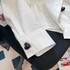 Женские блузки EBAIHUI, французская винтажная рубашка, милая женская блузка с пуговицами и объемными рукавами, осенняя короткая длинная раскладывающаяся блузка, топ