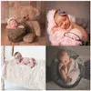 Couvertures pour nouveau-né, couverture douce pour photographie, couvertures de couchage pour nourrissons