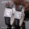 Womens Square Designer Diamond Watches عالية الجودة الحجم 35x25 29x22 Girls 'Valentine Gift Gift Quartz Motion Watch for Women