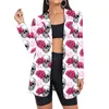 Costumes pour femmes Blazers Costume femme squelette Blazers Vintage Camouflage femme crâne Floral surdimensionné dame noir blanc veste à carreaux en gros livraison directe 231023