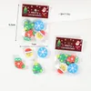 Leuke Cartoon Mini Gum Vrolijk Kerstfeest Rubber Kinderen School Correctiebenodigdheden Leuke Kerstcadeaus Potlood Gummen 100 stuks