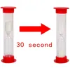 Clocks Accessories 30 Sec Sand Timer Hourglass Sandglass Clock Countdown Bulk Toy Set Timers Kids Games Pack Of 20 (White Sand)