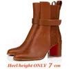 Sporty Kate Booty designer boots Red Bottoms Женские сапоги Chelsea heels Calf Leather Ankle boot Pointed Toe heel Pumps booties Ladies Shoes