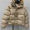 23WF женские пуховики модные пуховые пальто с капюшоном и надписью зимняя утолщенная парка верхняя одежда топ унисекс теплая хлопковая одежда S-4XL