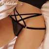 Women's Panties Poblador Sexy Cross Strap Lingerie See-Through Thongs Temptation G-strings Erotic Lace Women Underwear Panty