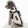 犬のアパレルペットドッグジャケットハーネス付き冬の温かい犬の服小さな大きな犬用防水犬コートチワワフレンチブルドッグ衣装231024