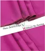 Ceintures de chaise perlées, rubans coulissants extensibles, bandes élastiques en spandex avec cristal pour décorations de banquet de mariage, Fuchsia Drop D Am7N8