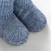 First Walkers Baby Shoes Knitted Born Girl Boy Clothes Warm Striped 0-18M Footwear Infant Kid Bed Walk Boots Fashion Slip-On Handmade