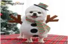 Vestuário para cães Benepaw Christmas Dog Sweater Hoodie Flanela Pet Cat Filhote de Cachorro Roupas Antlers Cachecol Inverno Roupa Quente Com Capuz Roupas Co5566622