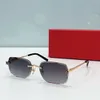 디자이너 선글라스 남성 New Cartr Eyewear Mens Sunglasses 모델 CT0326S 파일럿 프레임 그라디언트 렌즈 야외 운전 UV400 비즈니스 캐주얼 안경 복고풍 안경