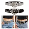 Belts Unique Waist Belt Shinning Full Diamond For Woman Men Jeans Formal Dress Dropship