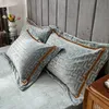 Bedding sets Set Luxury Winter Double Sided Milk Velvet Duvet Cover Bed Sheets Pillowcase Linen Bedroom Comforter 231023