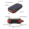 Solar Power Bank 30000mAh draagbare oplader 18W snel opladen draadloze oplader met zaklamp - rood