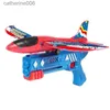 Autres jouets Avion en mousse 10M Lanceur Catapult Planeur Avion Pistolet Jouet Enfants Jeu de plein air Modèle de bulle Tir Fly Roundabout ToysL231024