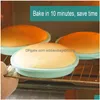 Cake Tools 4 6 8inch Sile Mold Round Rainbow Mods Non Stick Baking Bakeware Pizza Kitchen Tool Tillbehör 230520 Drop Delivery Home Dhrxa