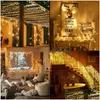 Cordes LED Twinkle Fairy Light Décoration Lumières 5M50Leds Alimenté par batterie Noël pour l'artisanat de jardin de fête RVB / Livraison directe chaude L Dhzn0