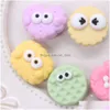 Schoenonderdelen Accessoires Groothandel 100 stuks Pvc Cartoon Voedsel Colorf Hart Emotie Biscuit Charms Man Vrouw Gesp Decoraties Voor Brac Dhwqb