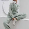 Kvinnors tvåbitar byxor Kvinnor Casual Tracksuit Sports 2 Pieces Set Sweatshirts Pullover Suit Home Sweatpants Outfits Ensemble Femme Conjuntos de Mujer T231024