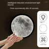 Wall Clocks Smart Voice Control Night Light Clock: Stylish And Luxurious Clock For Living Room - Silent Creative Moon