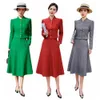 Women's Suits Blazers Spring Autumn Formal Ladies Grey Blazer Women Business Suits with Sets Work Wear Office Uniform Large Size Skirt Jacket 231024