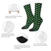 Skarpetki męskie Lucky Green Neon z Clover Sock Men Women poliester pończochy konfigurowalne zabawne zabawne