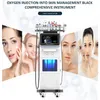 Vertical Oxygen Jet Skin Revitalization 10 in 1 Machine RF Wrinkle Reduce Bubble Pen Acne Treatment Ultrasound Face Modeling Microdermabrasion Device
