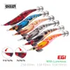 Aas Kunstaas Kingdom Squid Bait 25# 30# 35# Kunstmatig Jigging Langzaam Zinkend Sterke Haken Zeevissen Octopus Inktvis Lichtgevend EGI 231023