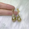 Dangle Earrings Multi-color Baroque Pearl Earring Gold Ear Drop Natural Jewelry Party Wedding