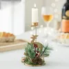 Candle Holders Christmas Votive Snowflake Pentagram Elk Tealight Golden Festival Theme For Party Table Decoration