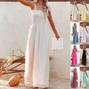 Casual Kleider Sommer für Frauen 2023 Lange Druck Slash Neck Liebsten Elegante Backless Splice Mantel Lose Boden Länge