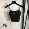 Mode sexig camisole kvinnor klassiska brev tryck ärmlös skjorta designer sexig stickad kamisol väst 23 stilar