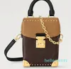 Designer Camera Box handbag women fashion rivet leather crossbody Petite strap shoulder bags tote