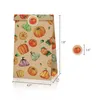 Geschenkpapier Thanksgiving-Papier-Partygeschenktüte Herbst-Thementaschen mit 18 Aufklebern Herbst-Goodie-Süßigkeiten verpackt für Geburtstagsdekorationen Sup Amgf0